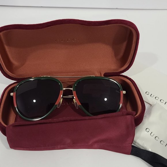 ⭐ Gucci GG0062S 003 Sunglasses: Complete SET - Picture 10 of 11
